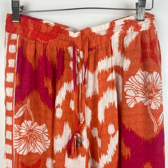 Rachel Zoe NWT Harem Pants Bohemian Boho Hippie Gypsy Wide Leg Oriental Floral M - Picture 2 of 12